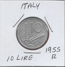 ITALIA 10 LIRE 1955R ARATRO