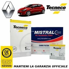 TAGLIANDO 3 FILTRI PER RENAULT CLIO IV 0.9 TCe 66KW(90PS/HP) - Mot. H4B400