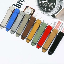 Cinturino orologio pelle per Hublot Big Bang 19-25mm blu nero grigio verde beige