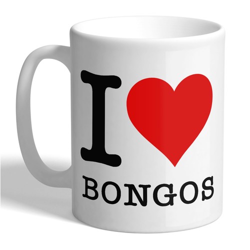 Love bongos ceramic coffee - love,