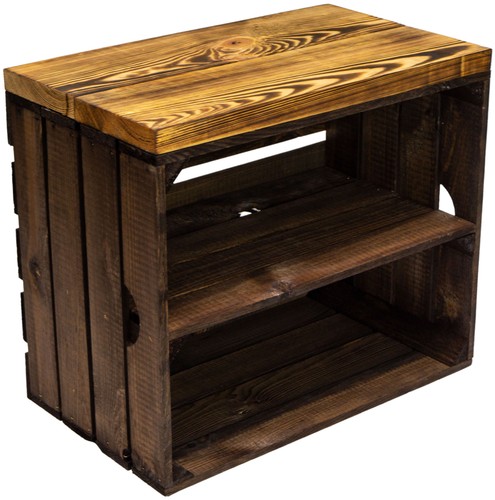 Cassetta seduta legno con - legno,