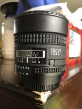 Nikon AF Nikkor 16 mm obiettivo 2.8 D FX Nikon D70,80,90,200,300,600,700,750,800,810
