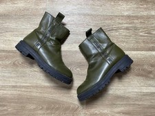 Stivali donna Elisabetta Franchi in pelle verde taglia 39 La Mia Bambina