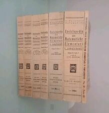 Enciclopedia delle matematiche elementari e complementi. 7 Voll. Hoepli, 1964