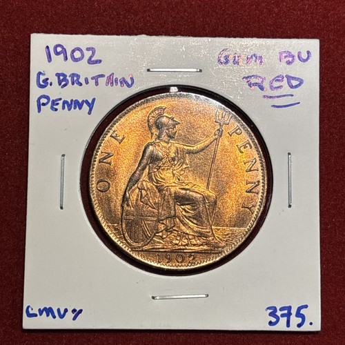1902 great britain penny - great,