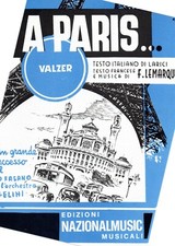 A Paris Valzer spartito e