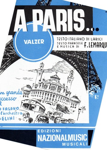 Paris valzer spartito e - paris,