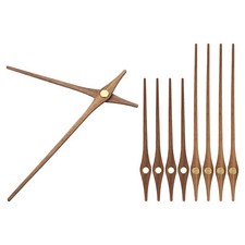 Kit Lancette Orologio, 5 Set Meccanismo Legno Orologio Mano Parti per Orologio 12 Pollici, H1