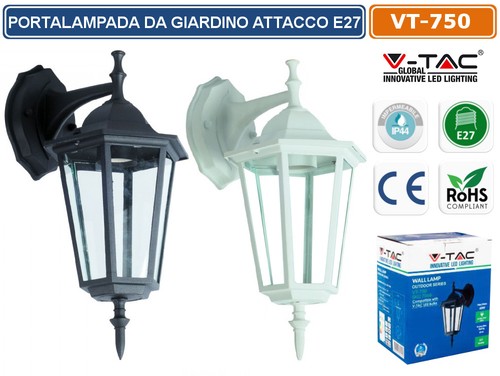 Tac 750 lampada da muro - vt-750,