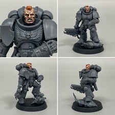 1 Dipinto Space Marine Testa Warhammer 40K Primaris Capitano Tenente Sergente