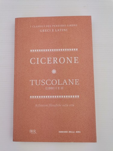 Cicerone tuscolane libri i - -,