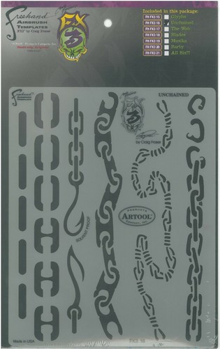 Stencil per aerografia catene - per,