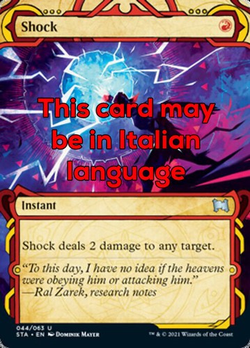Mtg shock foil exc - mtg,