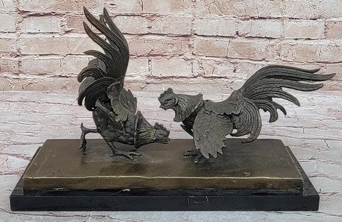 Statua scultura bronzo galli