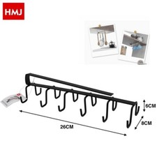 Sottoripiano Con Ganci Appendi Mestoli Attrezzi Cucina Nero hmj