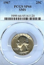 1967-P WASHINGTON QUARTER