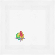 'Couple Parrots' Cotton Napkin