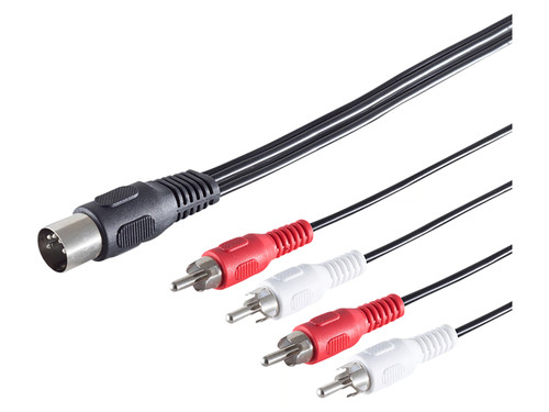 Cavo audio spina din - audio,, poli