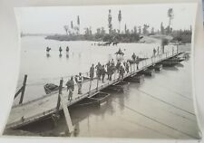 FOTO PRIMA GUERRA WW1 CAVALLERIA REGIO ESERCITO PONTE SULL'ISONZO AUSTRIACI 