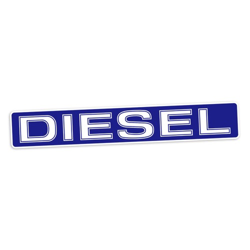 Diesel tailgate decal - diesel, fits