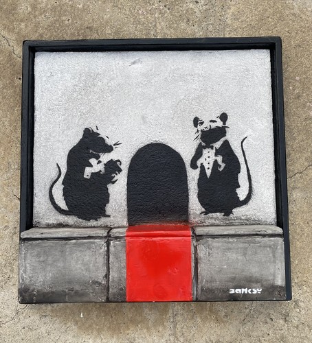 Quadro banksy red - quadro,