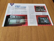 1992 ONKYO P-388F & M-588F AMPLIFICATORE CARATTERISTICHE VINTAGE