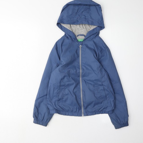 Giacca vento benetton blu - giacca, a