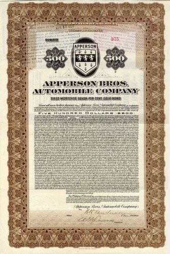 Apperson bros automobile co - apperson, bros.