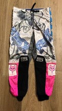 1992 FOX IMAGE SKELETON vintage retro pantaloni Mx motocross epoca cross no JT
