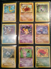 Pokemon SET TEAM ROCKET Prima Edizione Ita Comuni e Non EXC/NM + Lotto 11 Rare