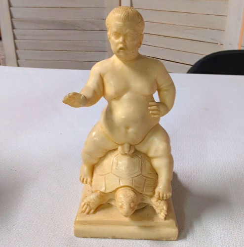 Rara statuina scultura vintage