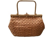 Borsa Vintage In Paglia Oro Anni 60