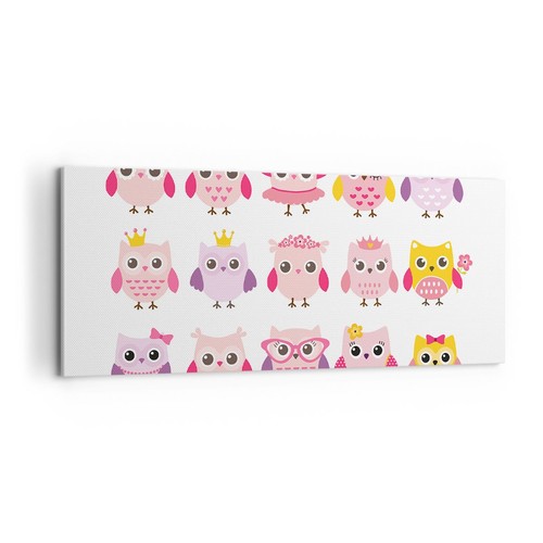 Quadro tela 100x40cm gufo - tela,