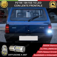 LAMPADA RETROMARCIA 15 LED P21W BA15S PER FIAT PANDA MK1 6000K NO AVARIA
