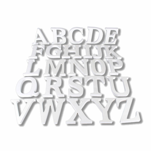 Lettere legno bianco - lettere, in