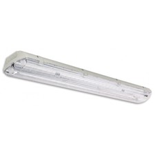 PLAFONIERA BEGHELLI 13621 STAGNA ELETTRONI 2X58W COMPLETA NEON BS100 GRIGIO IP65