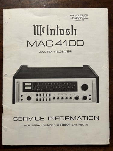 Mcintosh mac4100 ricevitore - mac4100,