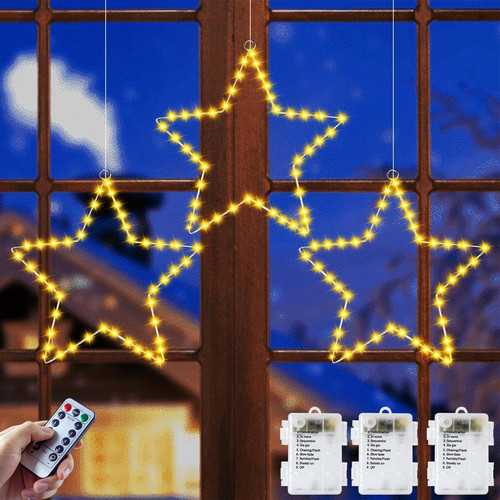 Stella natale luminosa 3 - natale, luminosa,【3
