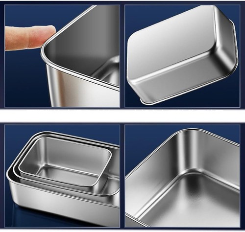 Stainless steel baking pans - steel,