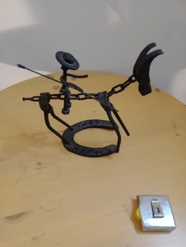 Scultura ferro don - in, quijote