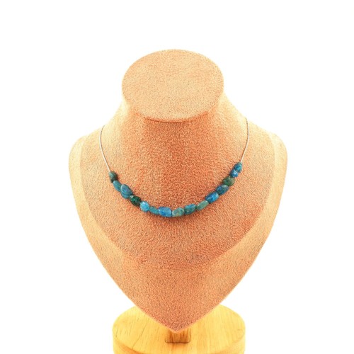 Collana perle apatite - 15,