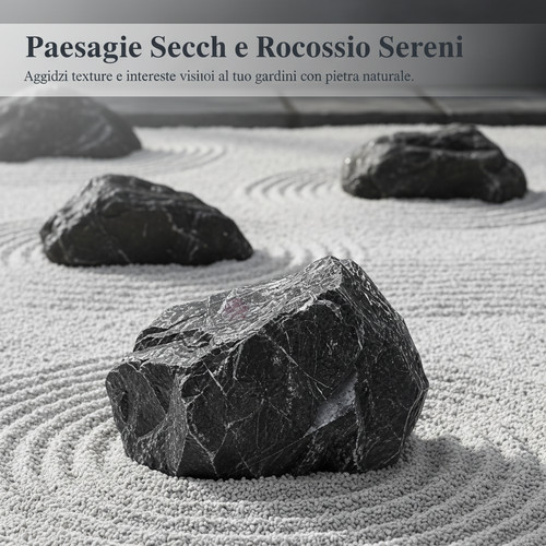 Sassi neri decorativi - , da
