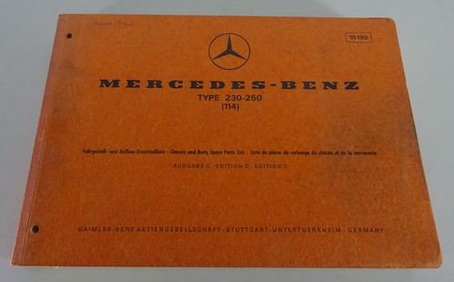 Catalogo ricambi mercedes benz - ricambi,