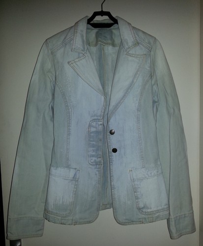 Veste jeans stone washed - veste, en