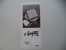 advertising Pubblicità 1977 OMBRELLI BORSE IL BAGATTO - TORINO