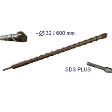 Punta gigante a doppia elica 600mm SDS Plus 32mm per muro/cemento/calcestruzzo