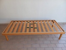 Rete singola doghe tutta legno 80x190 più materasso ortopedico
