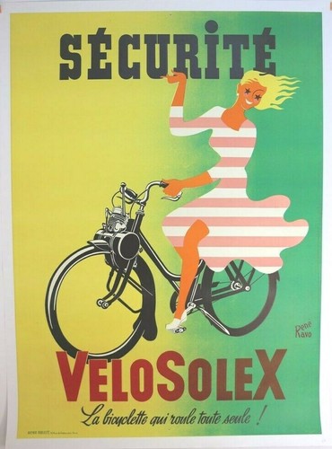 Affiche solex velosolex rené - velosolex,