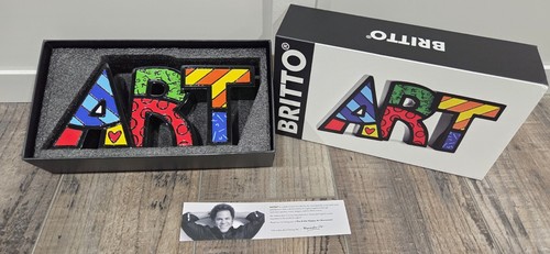 Romero britto art figurina - britto,