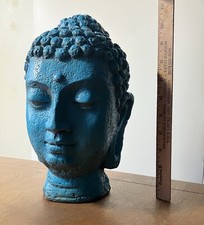 large Buddha head blue